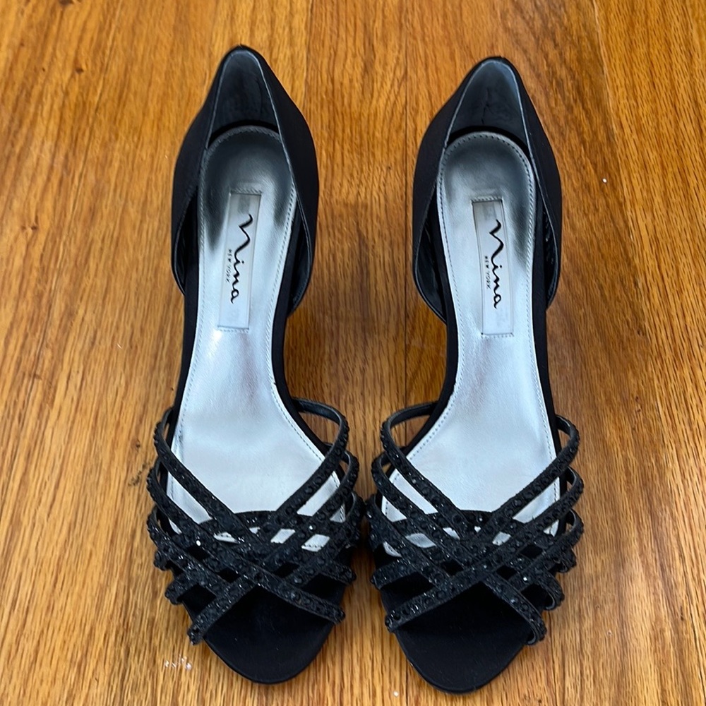 Like New Nina Shoes - Coastal - LS Satin